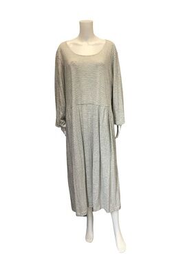 Bryn Walker Women's Dress Grey Stripped Size: L